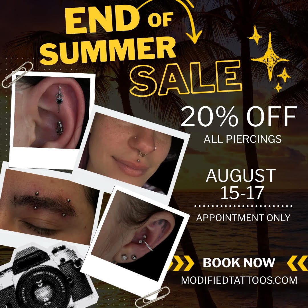 piercing sale 
